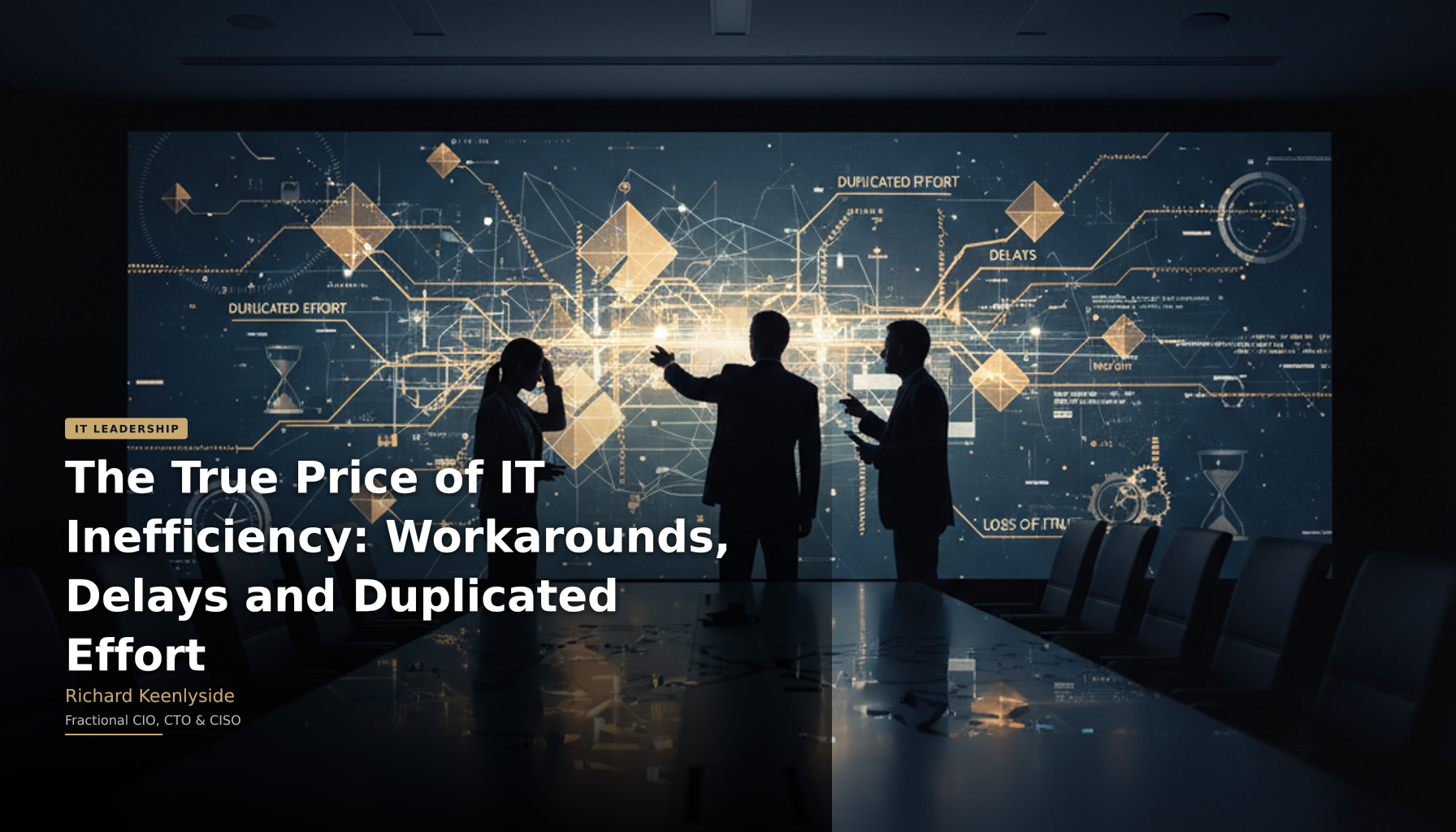 The True Price of IT Inefficiency: Workarounds, Delays and Duplicated Effort - Richard Keenlyside, Fractional CIO, CTO and CISO
