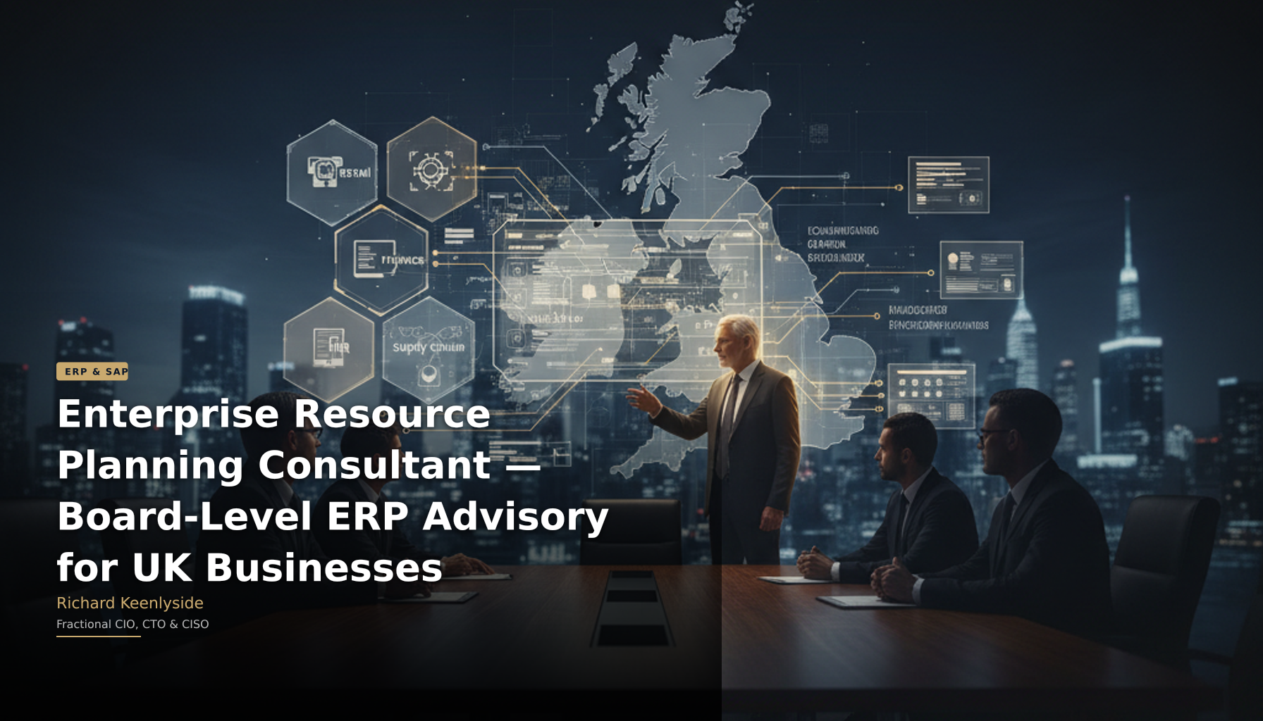 Enterprise Resource Planning Consultant — Board-Level ERP Advisory for UK Businesses - Richard Keenlyside, Fractional CIO, CTO and CISO
