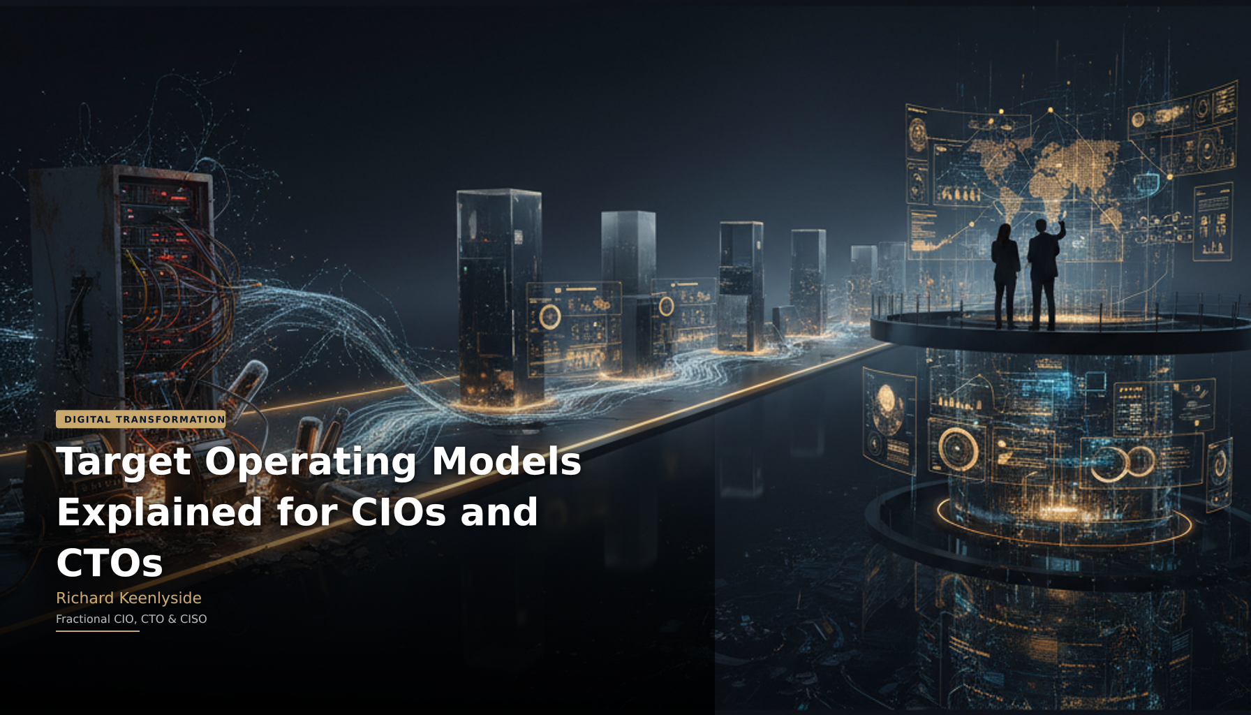 Target Operating Models Explained for CIOs and CTOs - Richard Keenlyside, Fractional CIO, CTO and CISO
