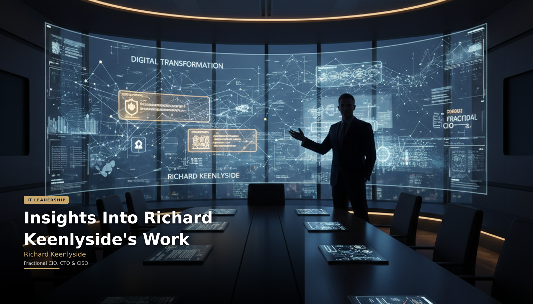 Insights Into Richard Keenlyside's Work - Richard Keenlyside, Fractional CIO, CTO and CISO