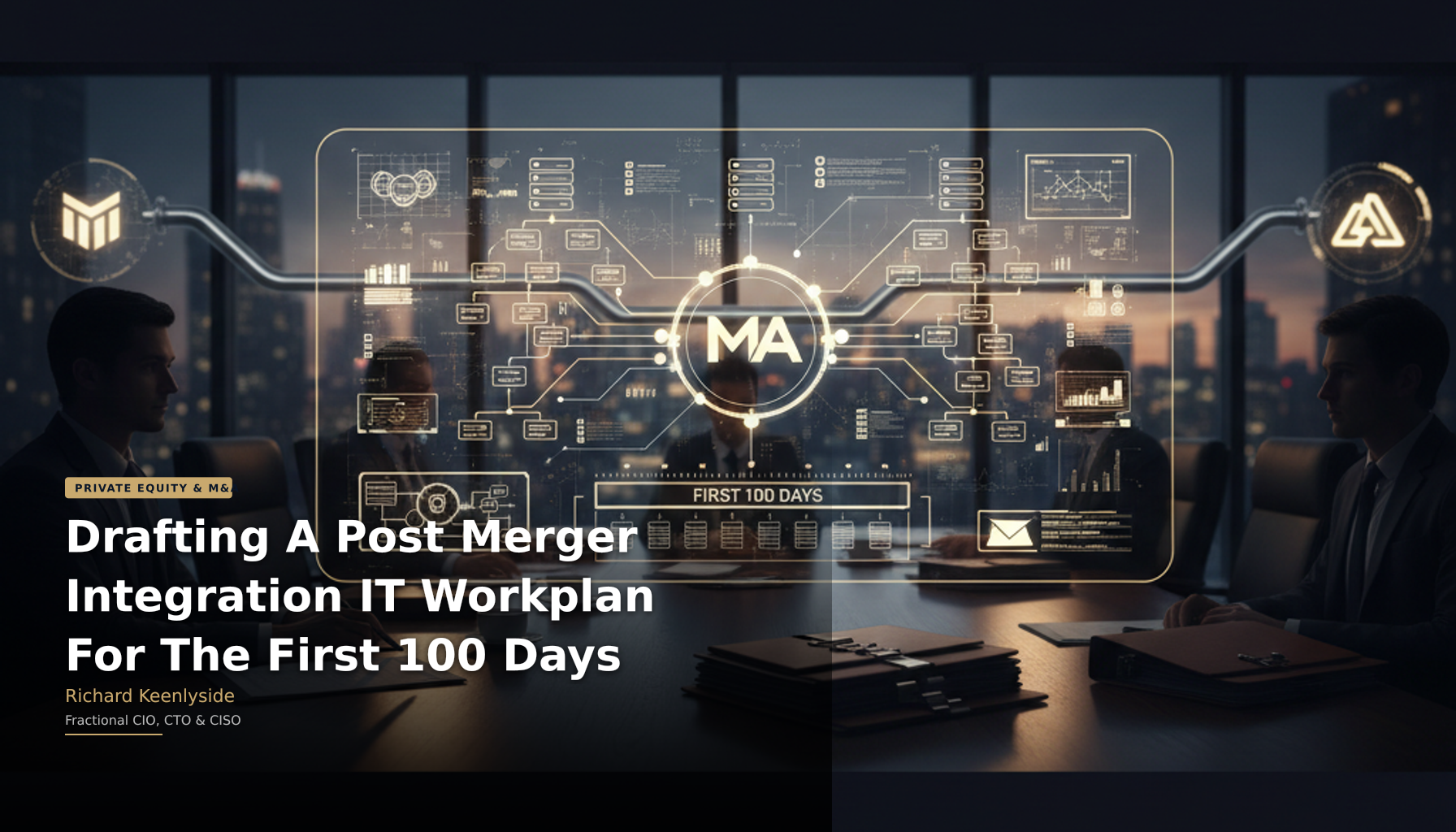 Drafting A Post Merger Integration IT Workplan For The First 100 Days - Richard Keenlyside, Fractional CIO, CTO and CISO