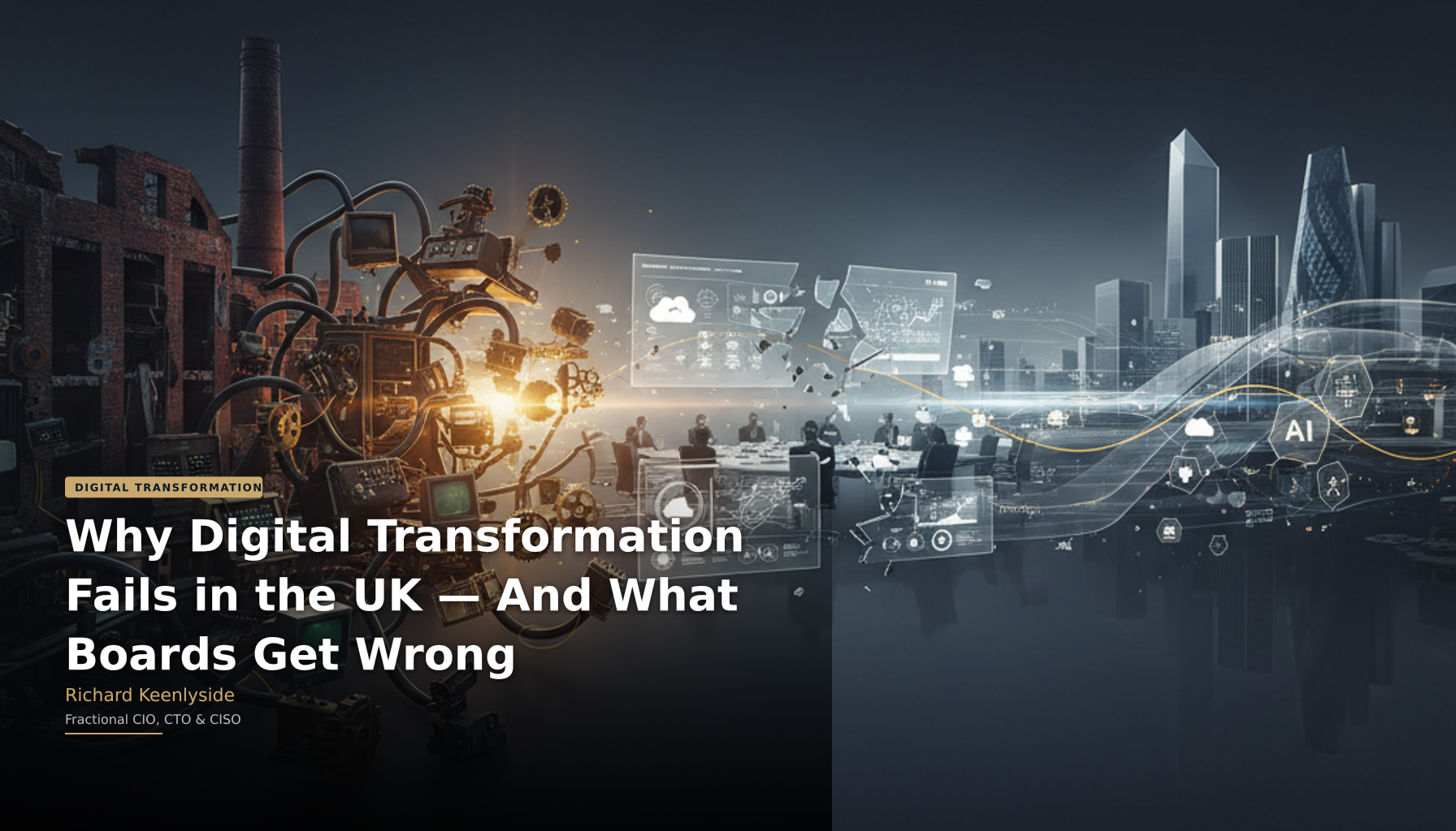 Why Digital Transformation Fails in the UK — And What Boards Get Wrong - Richard Keenlyside, Fractional CIO, CTO and CISO
