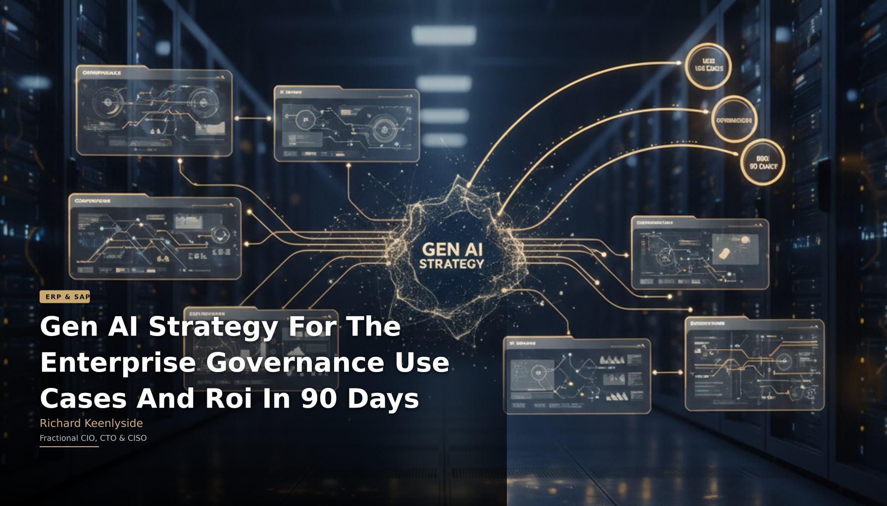 Gen AI Strategy For The Enterprise Governance Use Cases And Roi In 90 Days - Richard Keenlyside, Fractional CIO, CTO and CISO