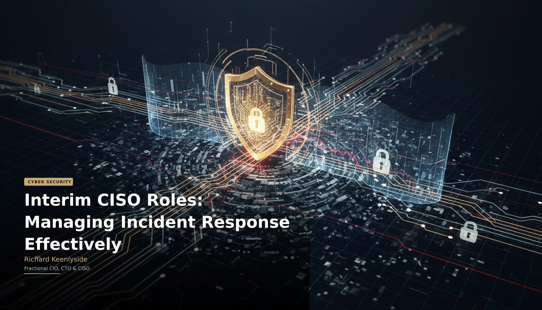 Interim CISO Roles: Managing Incident Response Effectively - Richard Keenlyside, Fractional CIO, CTO and CISO