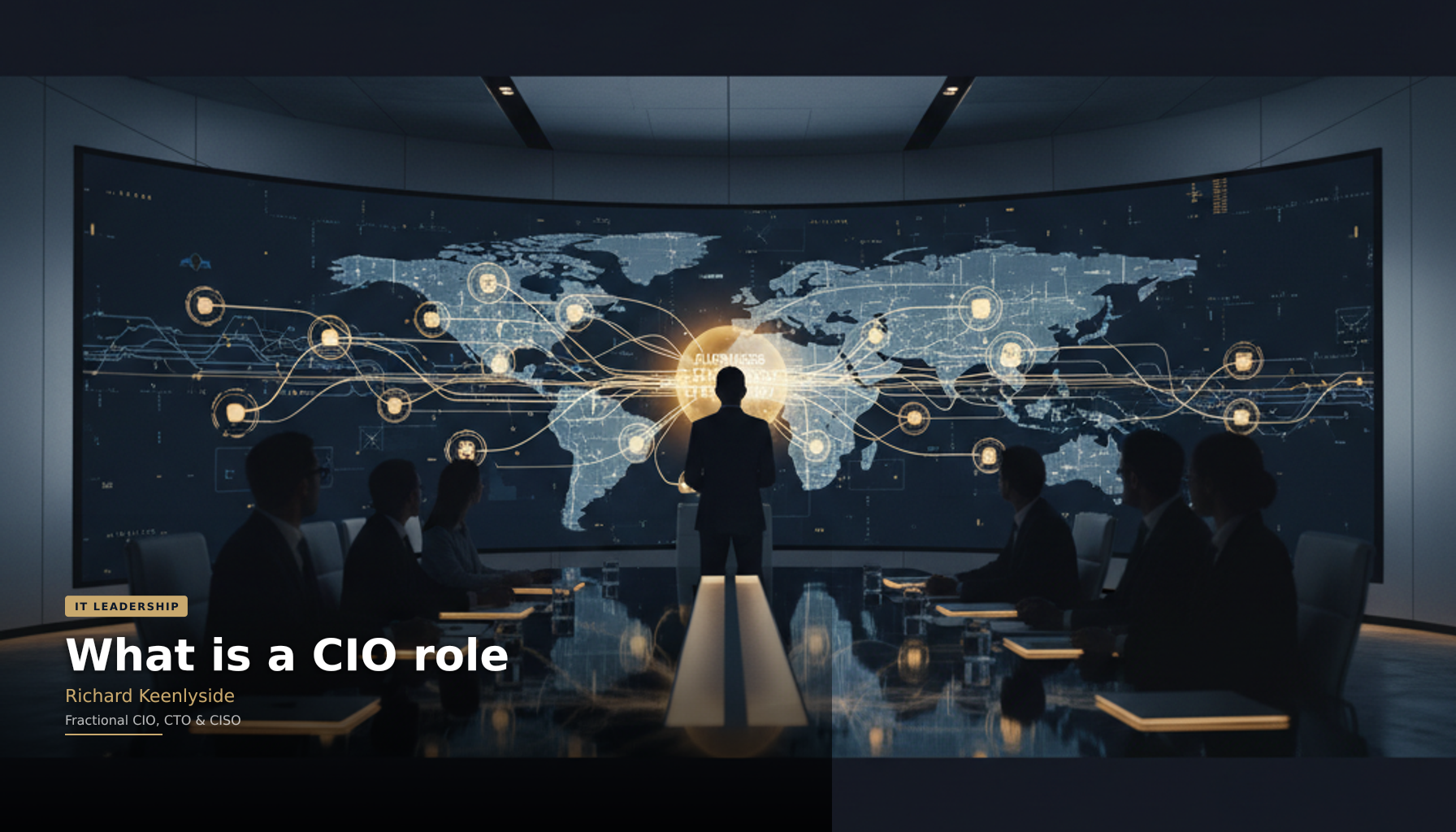 What is a CIO role - Richard Keenlyside, Fractional CIO, CTO and CISO