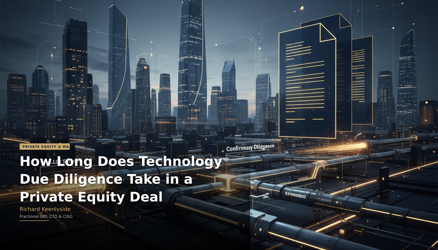 How Long Does Technology Due Diligence Take in a Private Equity Deal - Richard Keenlyside, Fractional CIO, CTO and CISO
