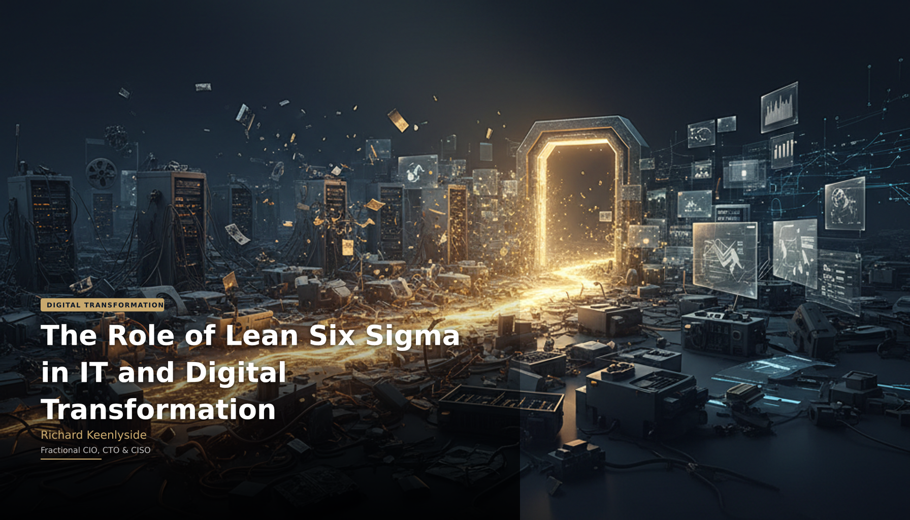 The Role of Lean Six Sigma in IT and Digital Transformation - Richard Keenlyside, Fractional CIO, CTO and CISO