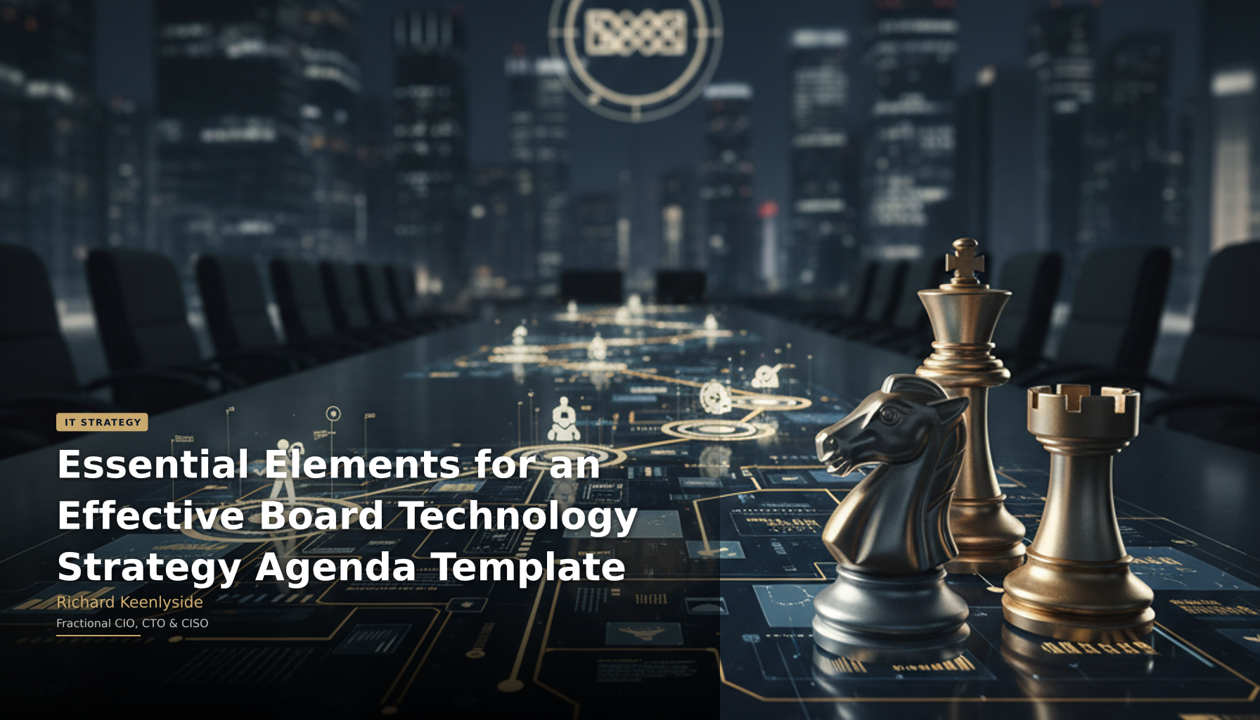 Essential Elements for an Effective Board Technology Strategy Agenda Template - Richard Keenlyside, Fractional CIO, CTO and CISO