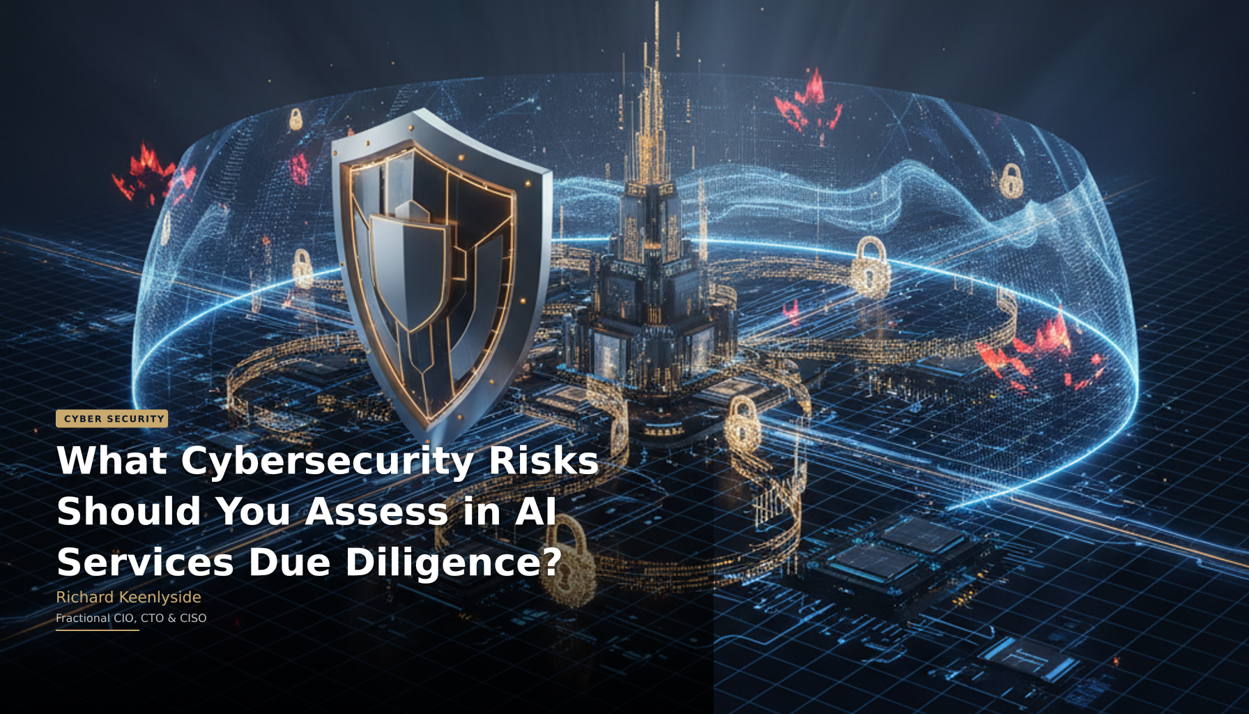 What Cybersecurity Risks Should You Assess in AI Services Due Diligence? - Richard Keenlyside, Fractional CIO, CTO and CISO