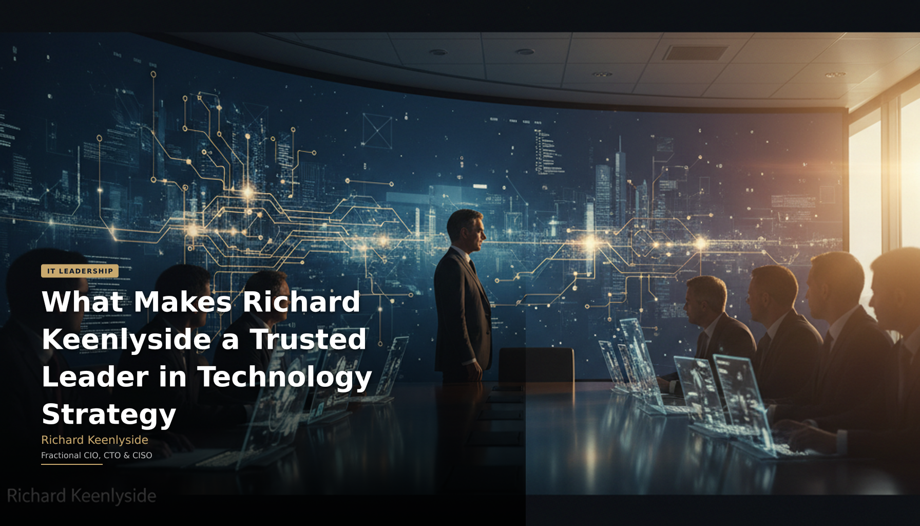 What Makes Richard Keenlyside a Trusted Leader in Technology Strategy - Richard Keenlyside, Fractional CIO, CTO and CISO