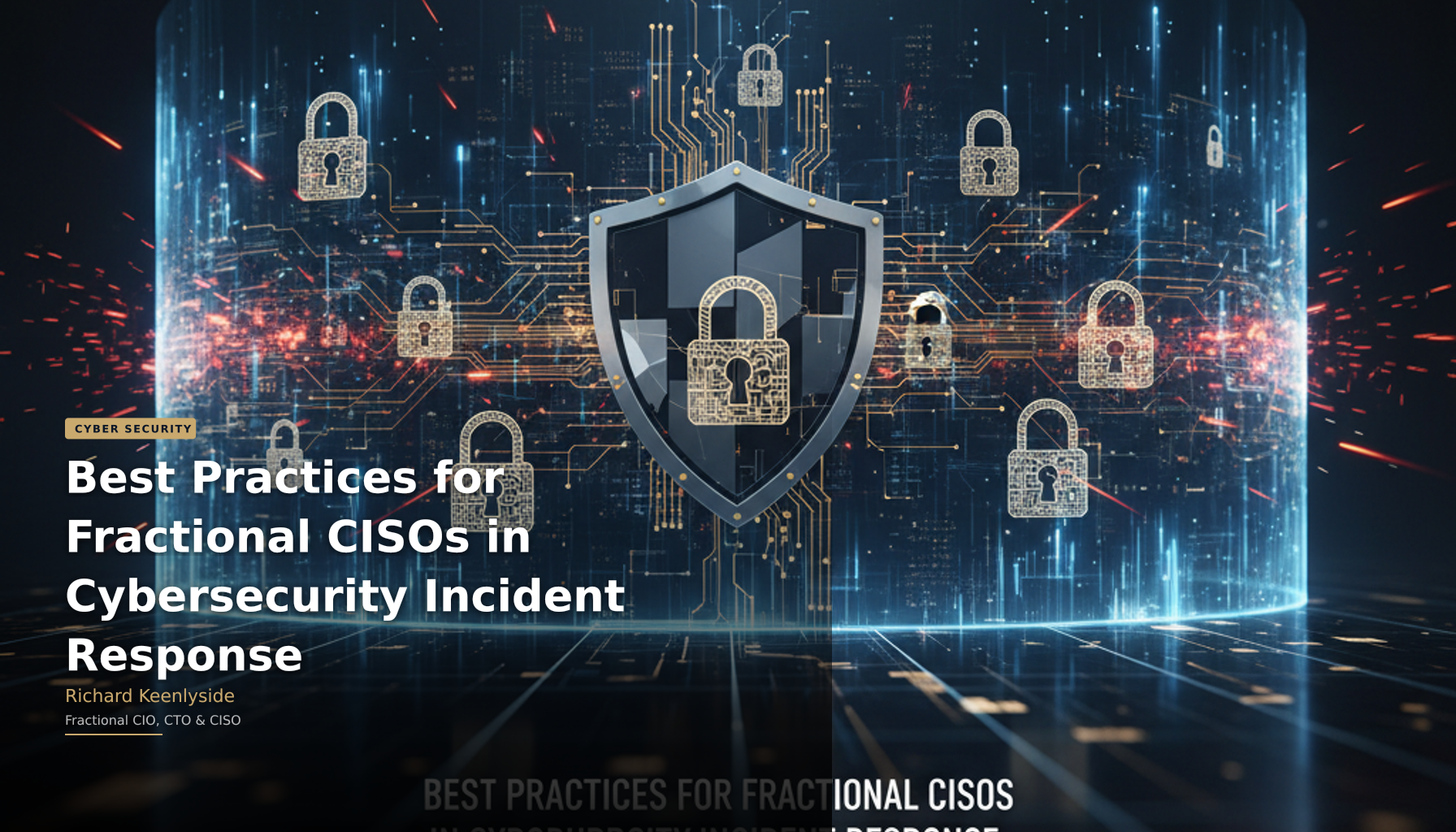 Best Practices for Fractional CISOs in Cybersecurity Incident Response - Richard Keenlyside, Fractional CIO, CTO and CISO