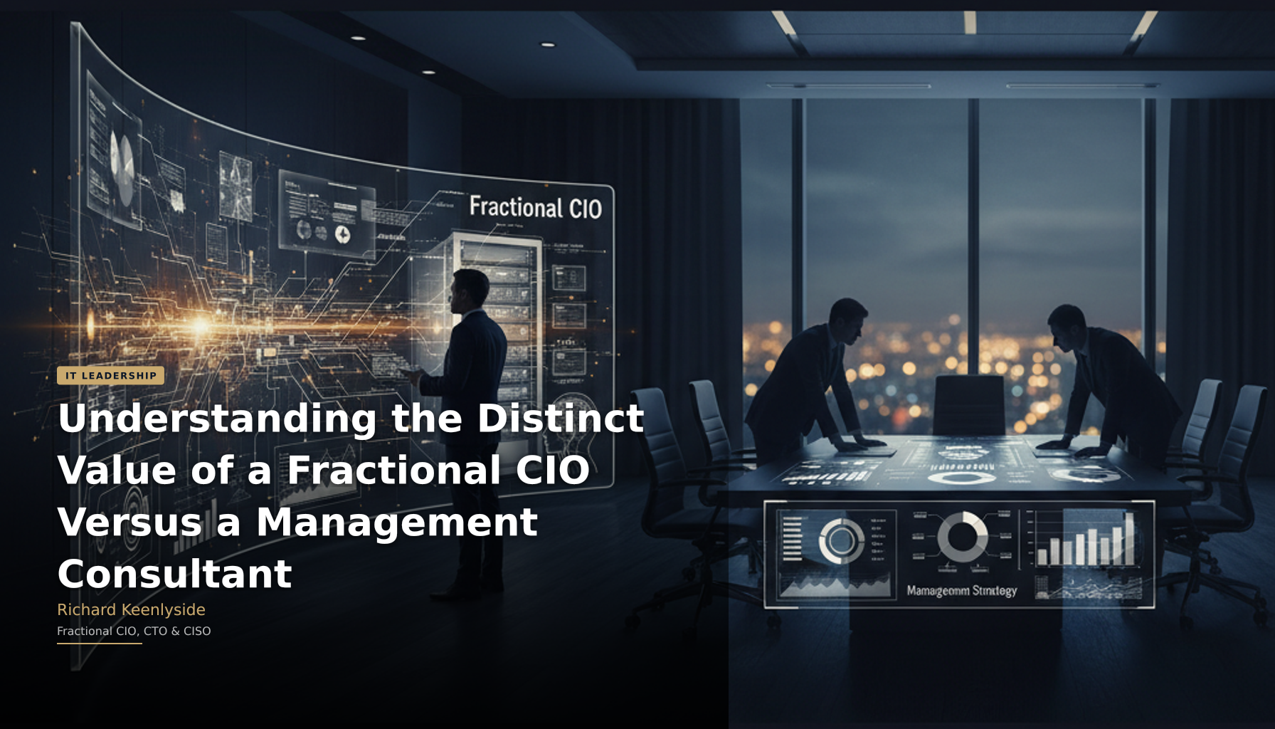 Understanding the Distinct Value of a Fractional CIO Versus a Management Consultant - Richard Keenlyside, Fractional CIO, CTO and CISO