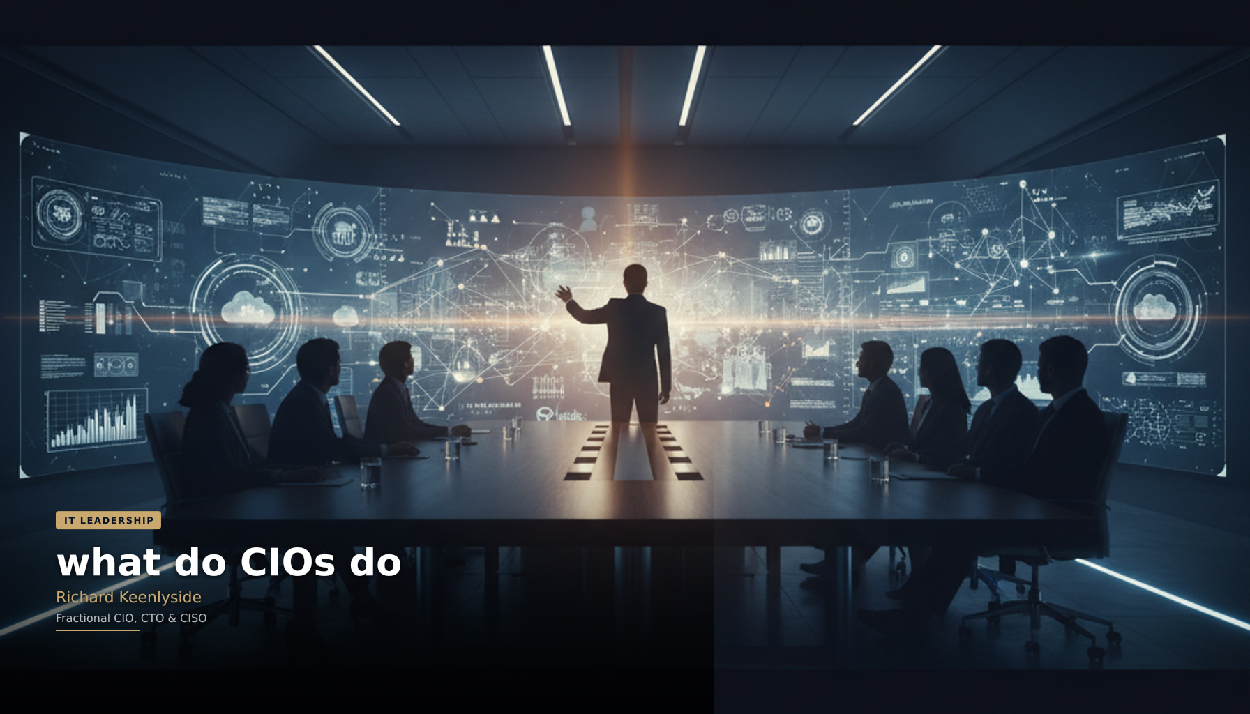 what do CIOs do - Richard Keenlyside, Fractional CIO, CTO and CISO