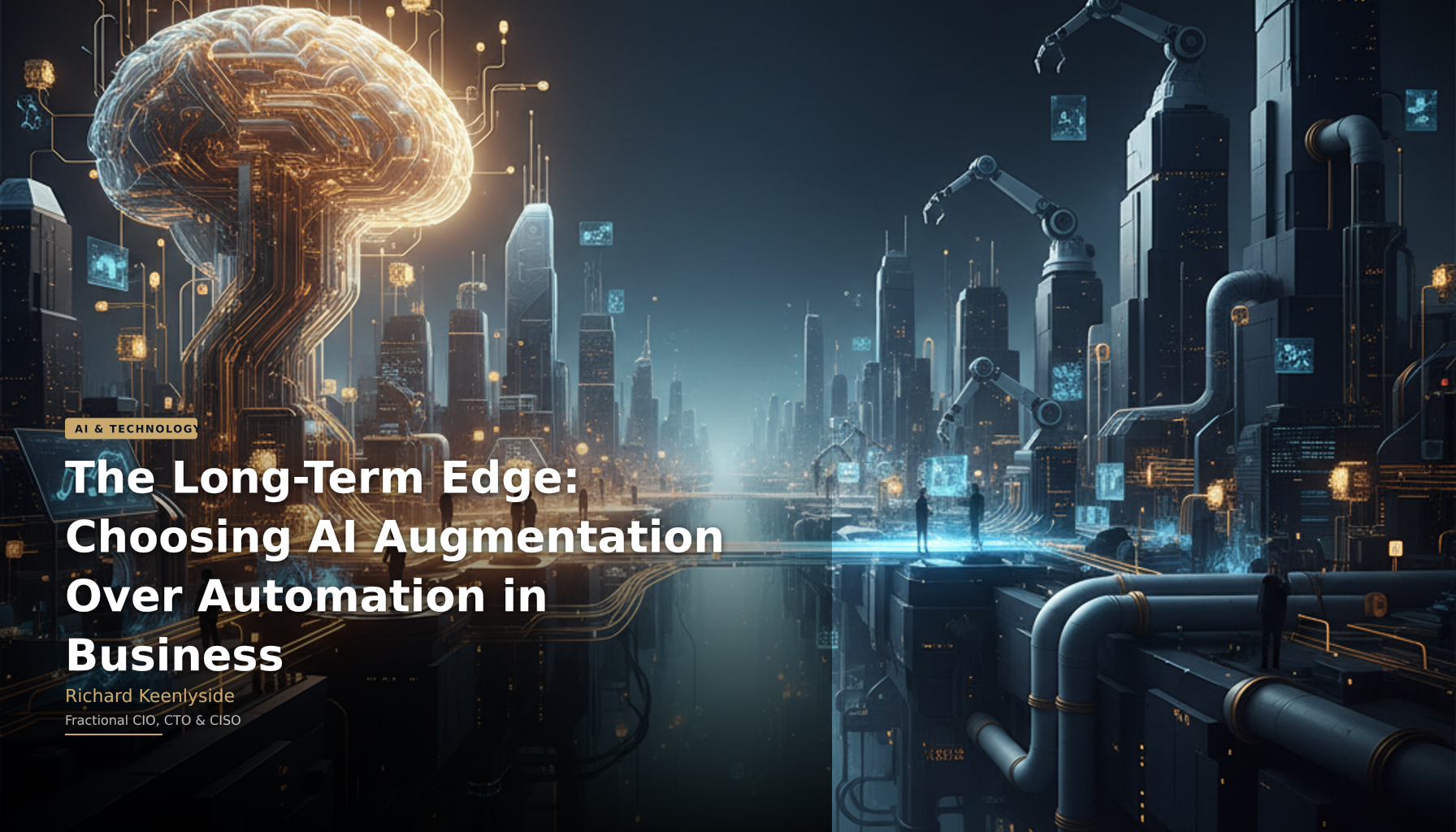 The Long-Term Edge: Choosing AI Augmentation Over Automation in Business - Richard Keenlyside, Fractional CIO, CTO and CISO