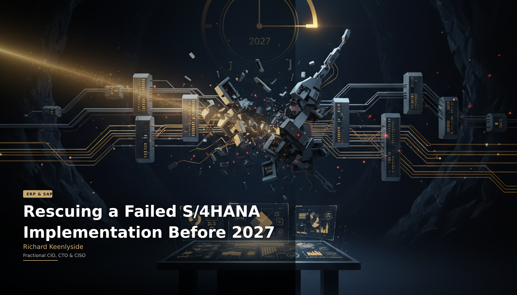Rescuing a Failed S/4HANA Implementation Before 2027 - Richard Keenlyside, Fractional CIO, CTO and CISO