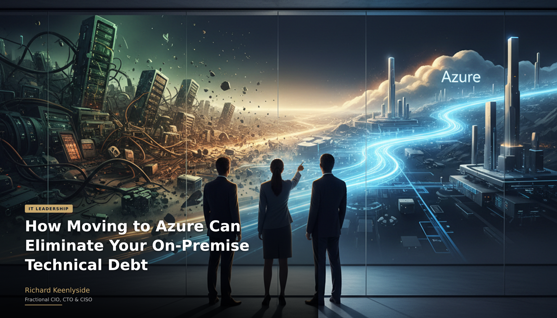 How Moving to Azure Can Eliminate Your On-Premise Technical Debt - Richard Keenlyside, Fractional CIO, CTO and CISO