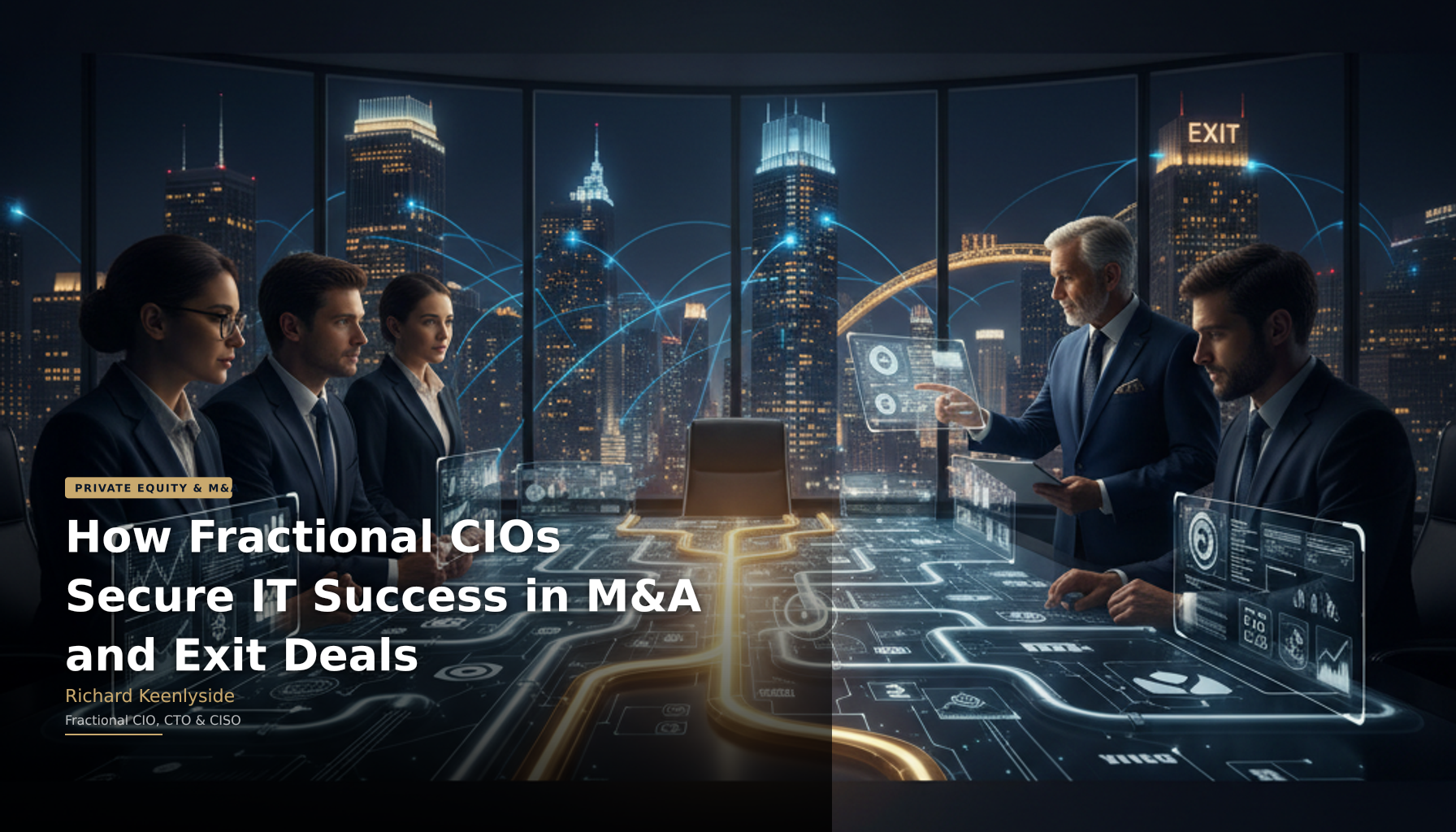 How Fractional CIOs Secure IT Success in M&A and Exit Deals - Richard Keenlyside, Fractional CIO, CTO and CISO